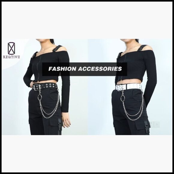 Double Grommet Canvas Nylon Web Belt with Buckle Closure